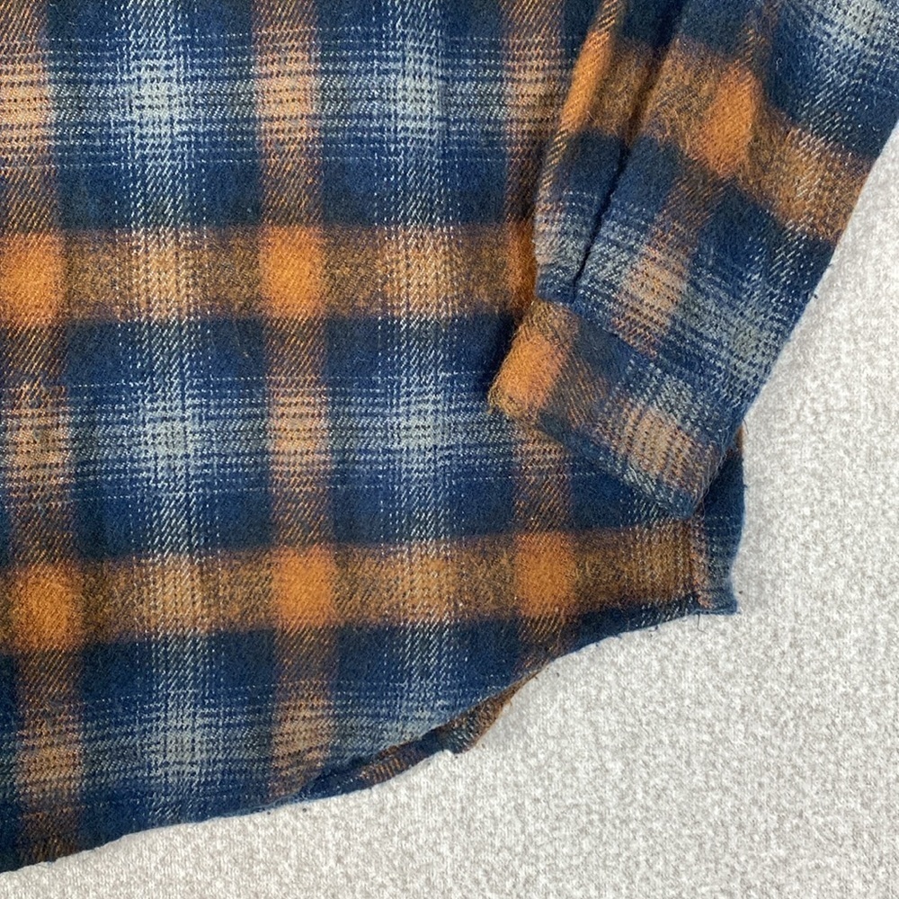Structure flannel button down S thick soft woodsm… - image 6